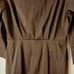 TAHARI Shirt Dress Sz 6 RICH BROWN Tie Front w POCKETS Lagenlook Minimalist