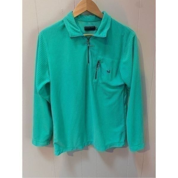Southern Marsh FieldTec Dune Quarter Zip Pullover Sea Green XS