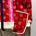 PINK VS Vintage red and white canvas bag with matching wristlet