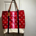 PINK VS Vintage red and white canvas bag with matching wristlet