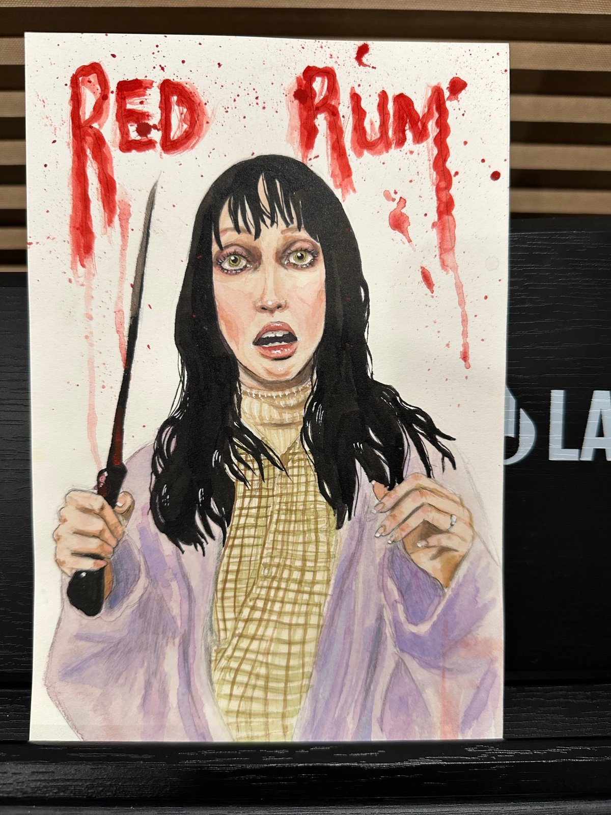Original watercolor - The Shining -Shelley Duvall