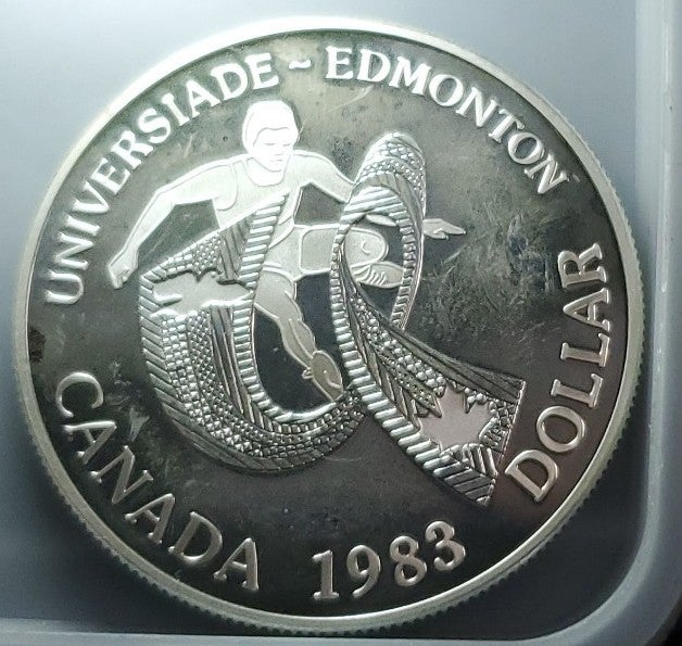 1983 Proof state Canada .500 silver commemorative coin large silver