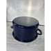 CHANTAL Cobalt Blue Enamel Steel Large Stock Pot Dutch Oven w/Lid Strainer #25N