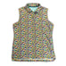 Magnolia Lane Tech Multicolor Triangle Print Sleeveless Golf Top 50+UPF Size M
