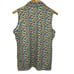 Magnolia Lane Tech Multicolor Triangle Print Sleeveless Golf Top 50+UPF Size M
