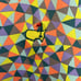 Magnolia Lane Tech Multicolor Triangle Print Sleeveless Golf Top 50+UPF Size M