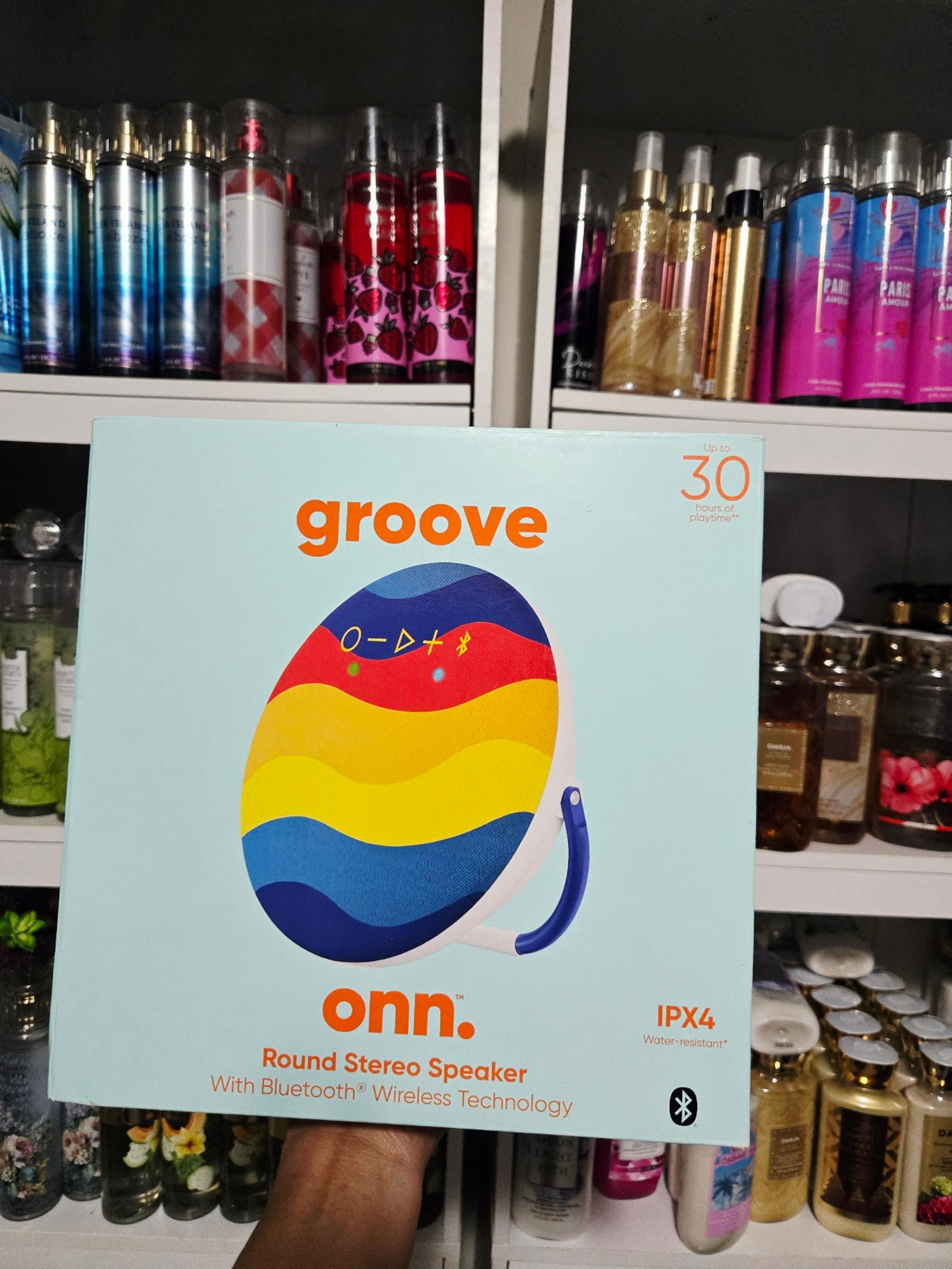 ONN. PORTABLE BLUETOOTH WIRELESS SPEAKER | IPX4 Water resistant PRIMARY WAVE