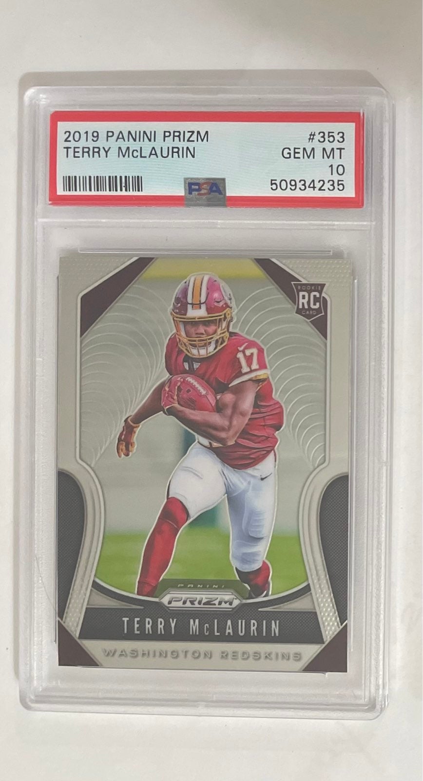 Low Pop! 2019 Panini Prizm TERRY McLAURIN SP RC! PSA GEM-MINT 10!