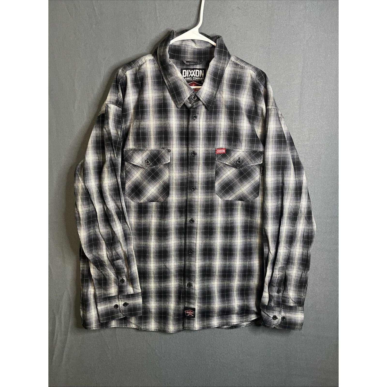 DIXXON Flannel 100% cotton The Blackline FR button front shirt Cat 2 size 4X
