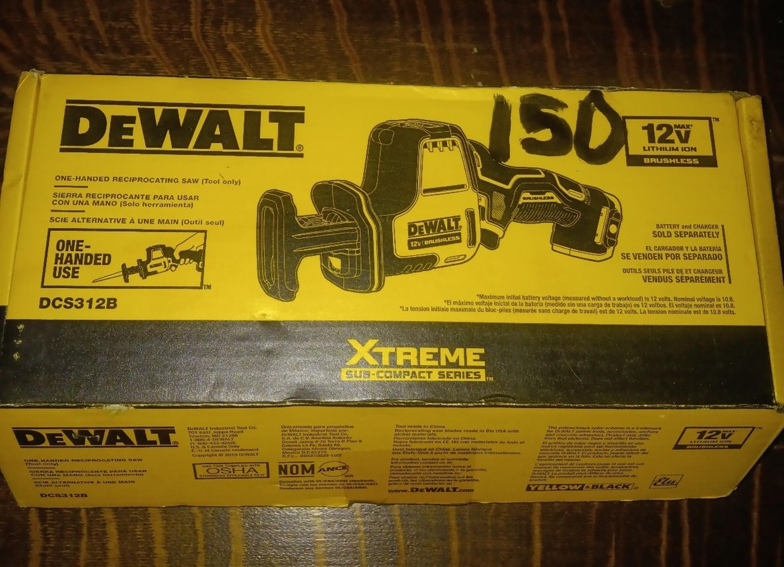 DeWALT 12V MAX Cordless Reciprocating Saw