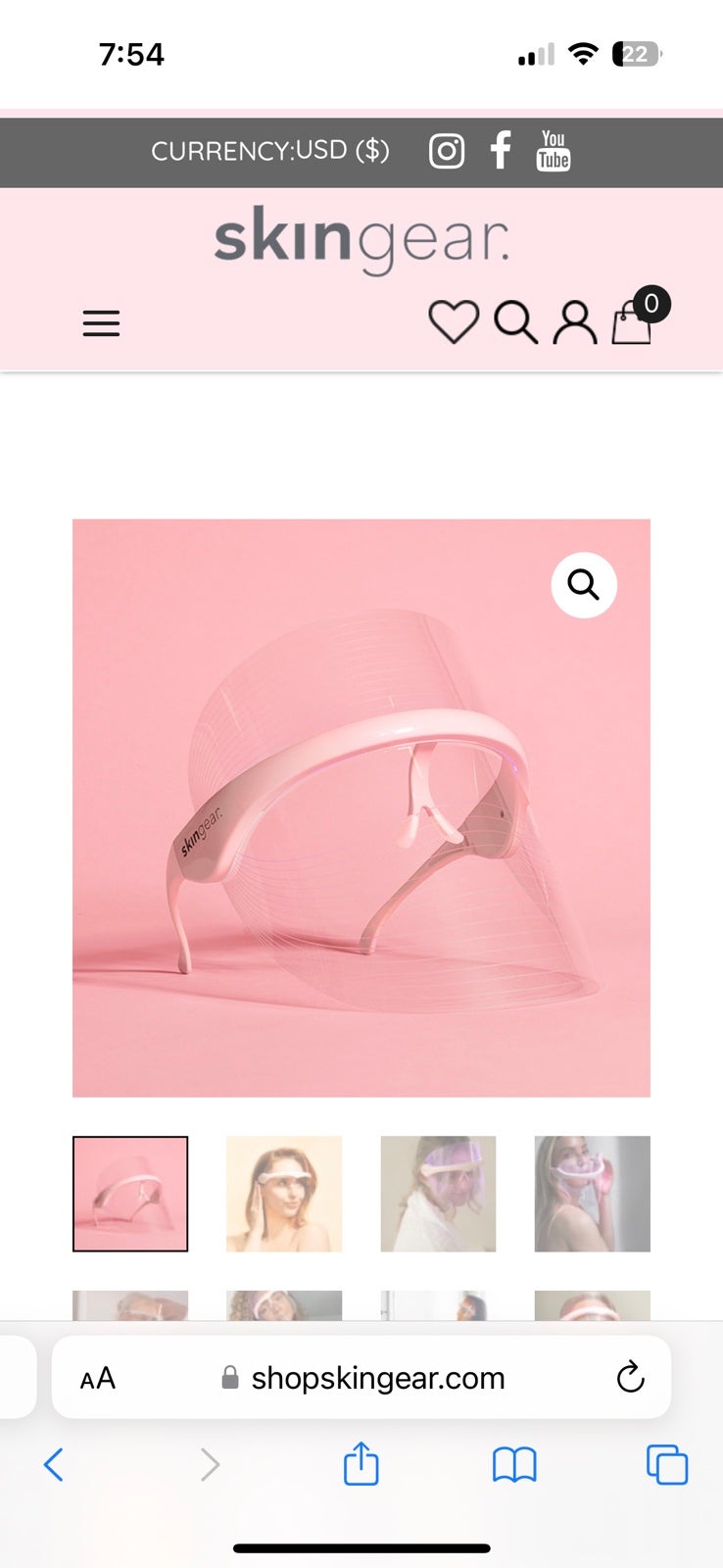 SkinGear LED Face Mask