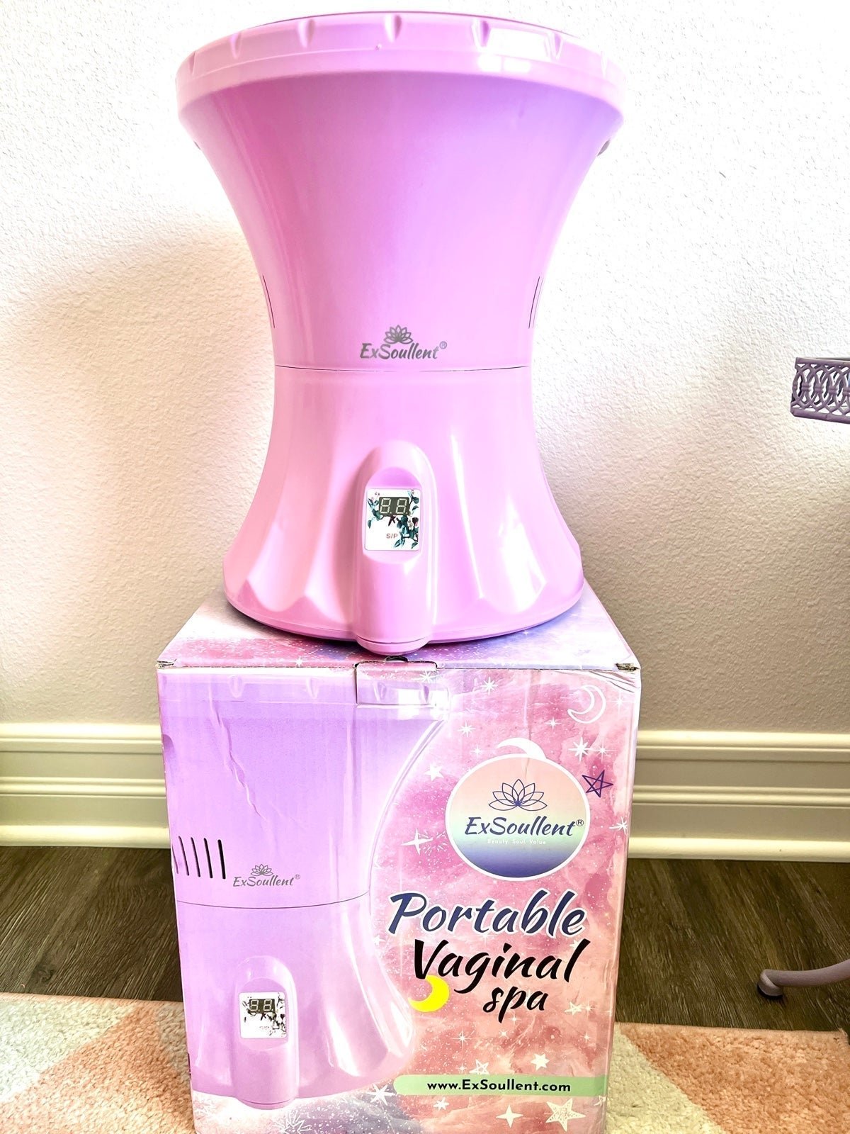 Electric Yoni Steam Seat & Spa Kit with 2 OZ Organic Yoni Steam Herbs