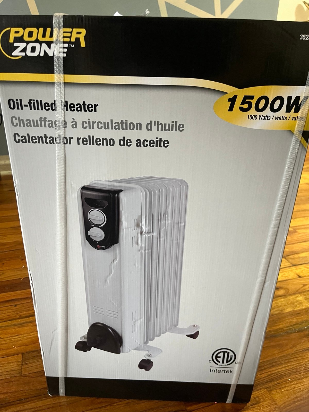 Powerzone oil filled heater 1500w