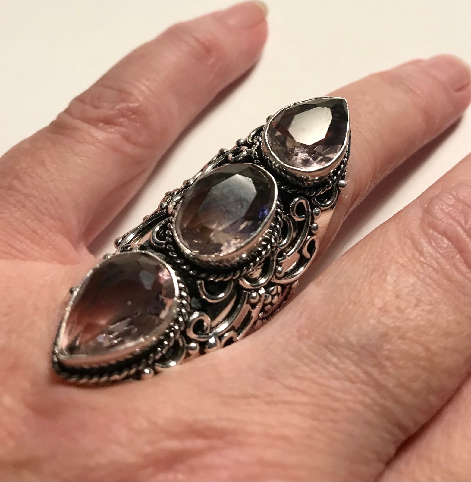 Kunzite 925 Sterling Silver Ring