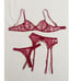 Heart Mesh Romantic Underwire Lingerie sexy Set L1