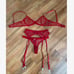 Heart Mesh Romantic Underwire Lingerie sexy Set L1