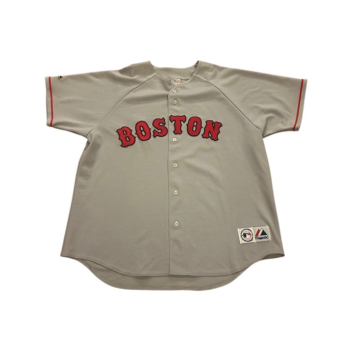 Majestic Boston Red Sox Stitched MLB Gray Away Jersey Men's XL