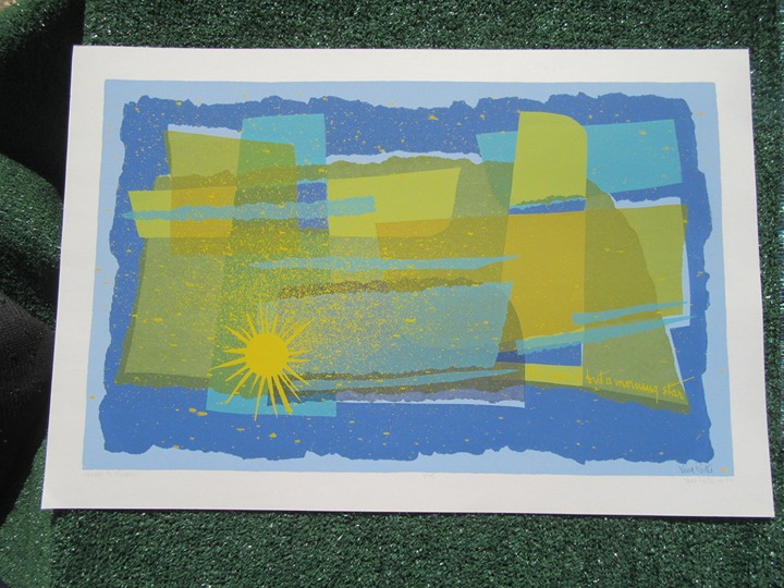 Veva Porter Homage To Thoreau 24 x 16 Serigraph Signed Numbered Print