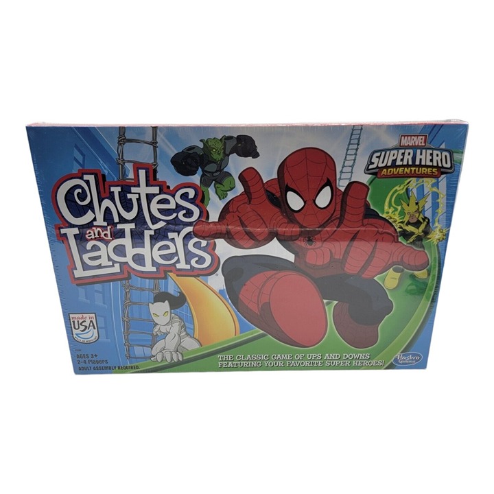 Hasbro Gaming Marvel Spider-Man Web Warriors Chutes & Ladders Game