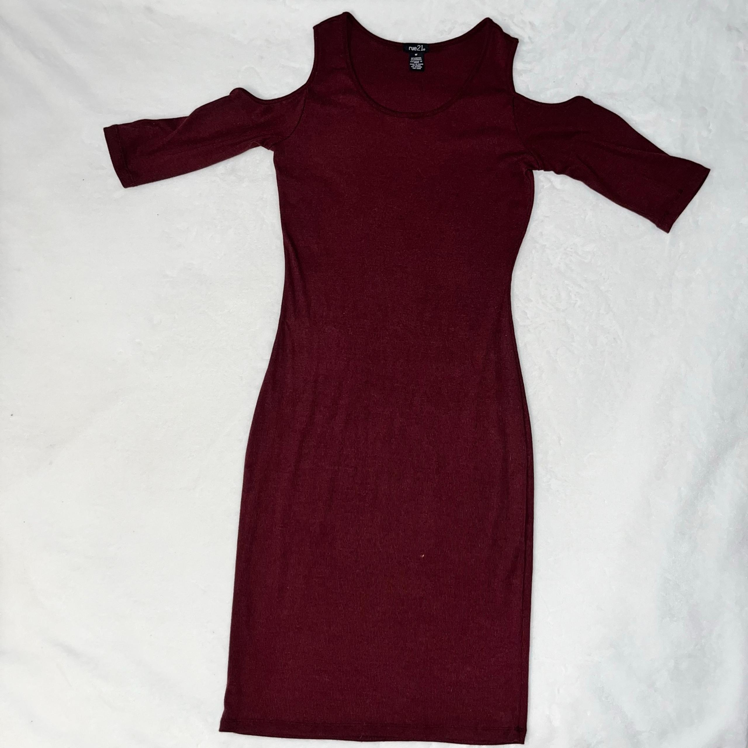 Cutout Shoulder Bodycon Dress