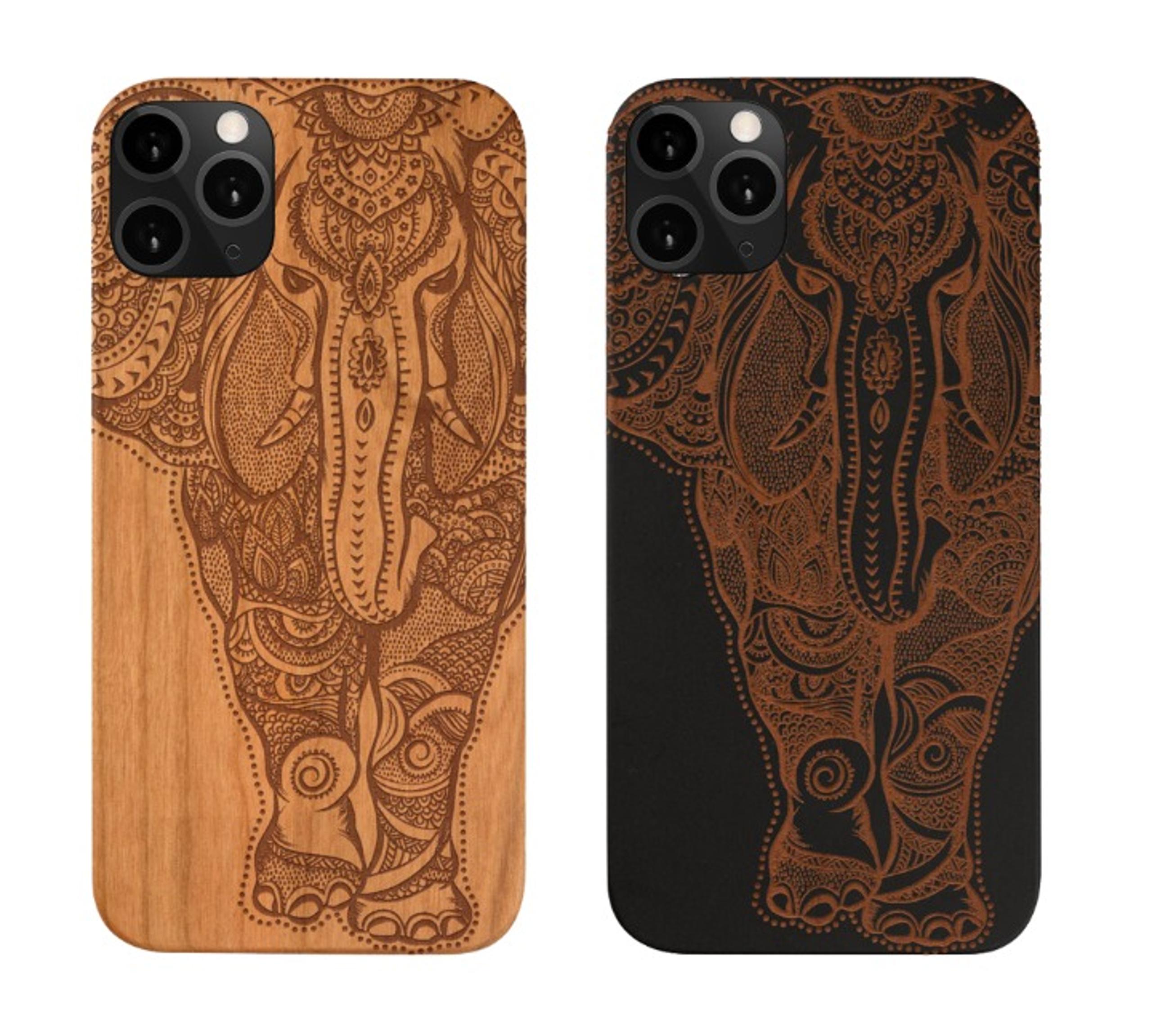 Elephant Iphone 11 Max  Phone Wood Case