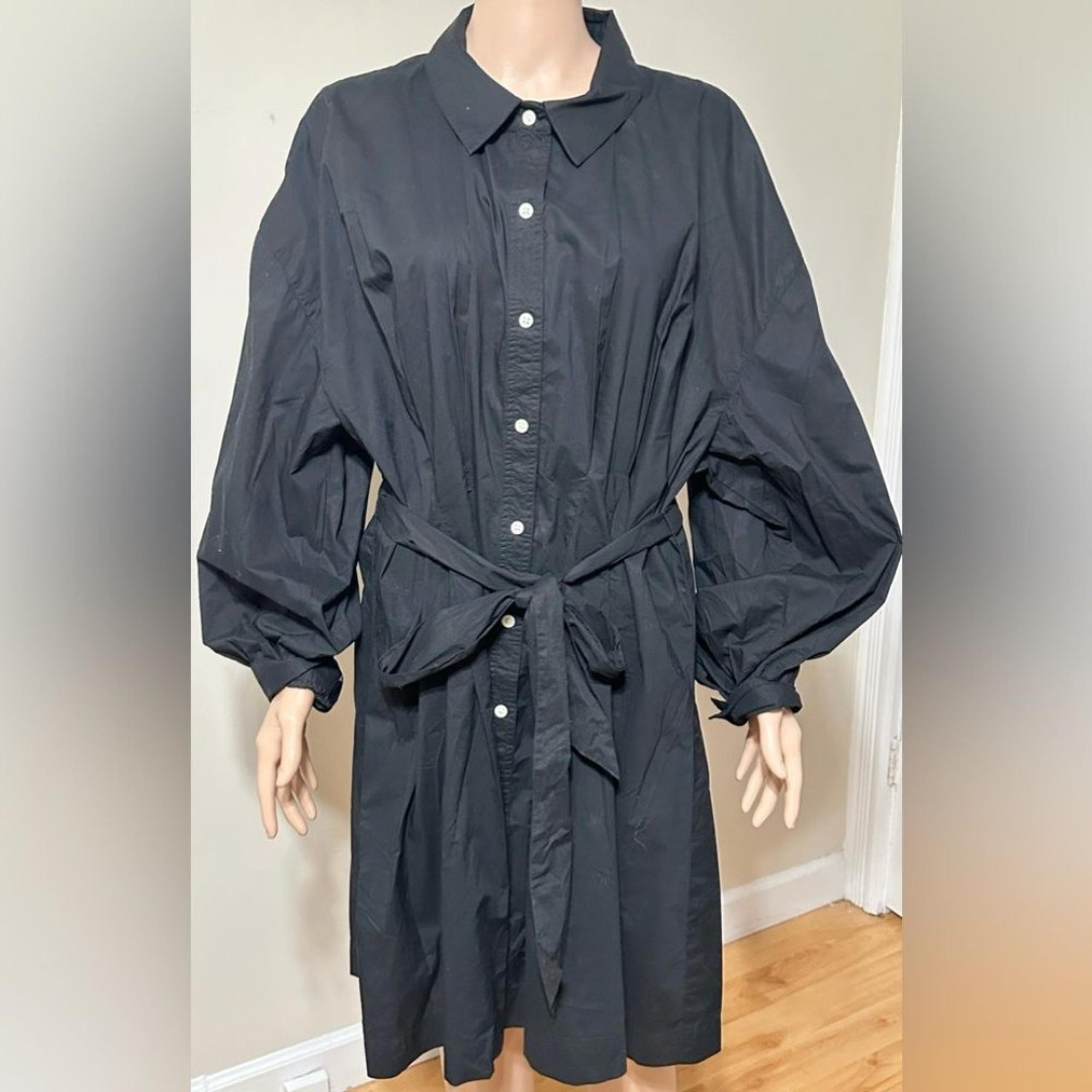 American Eagle Women’s Dresses XXL Black Belted Shirt Dress New