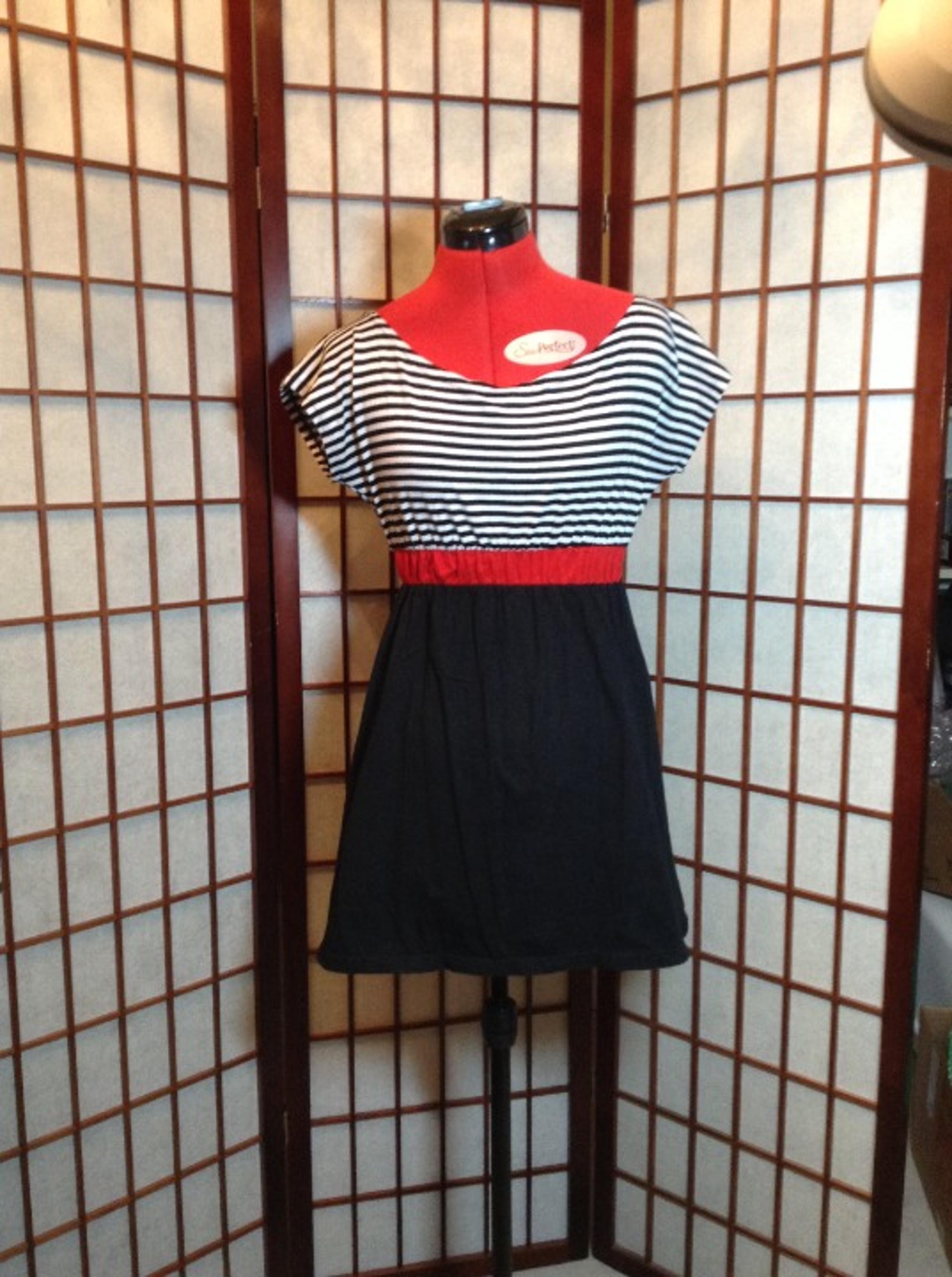 Funk Rock Fun Black & White Mini Dress