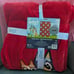 Red bluey bingo valentines day heart plush blanket TWIN
