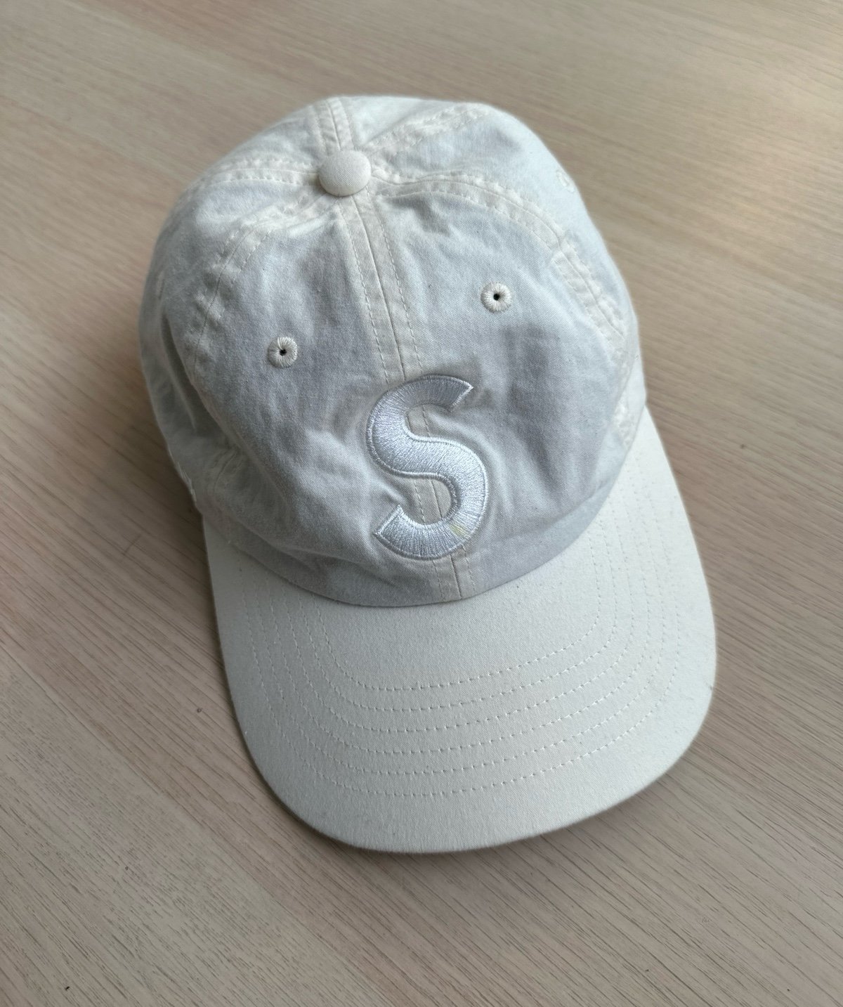 Supreme Gore-Tex S Logo 6 Panel Hat in Natural