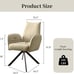 Desk Chair no Wheel, Ergonomic Office Chair Home Office Upholstered Chair, Swive