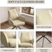 Desk Chair no Wheel, Ergonomic Office Chair Home Office Upholstered Chair, Swive