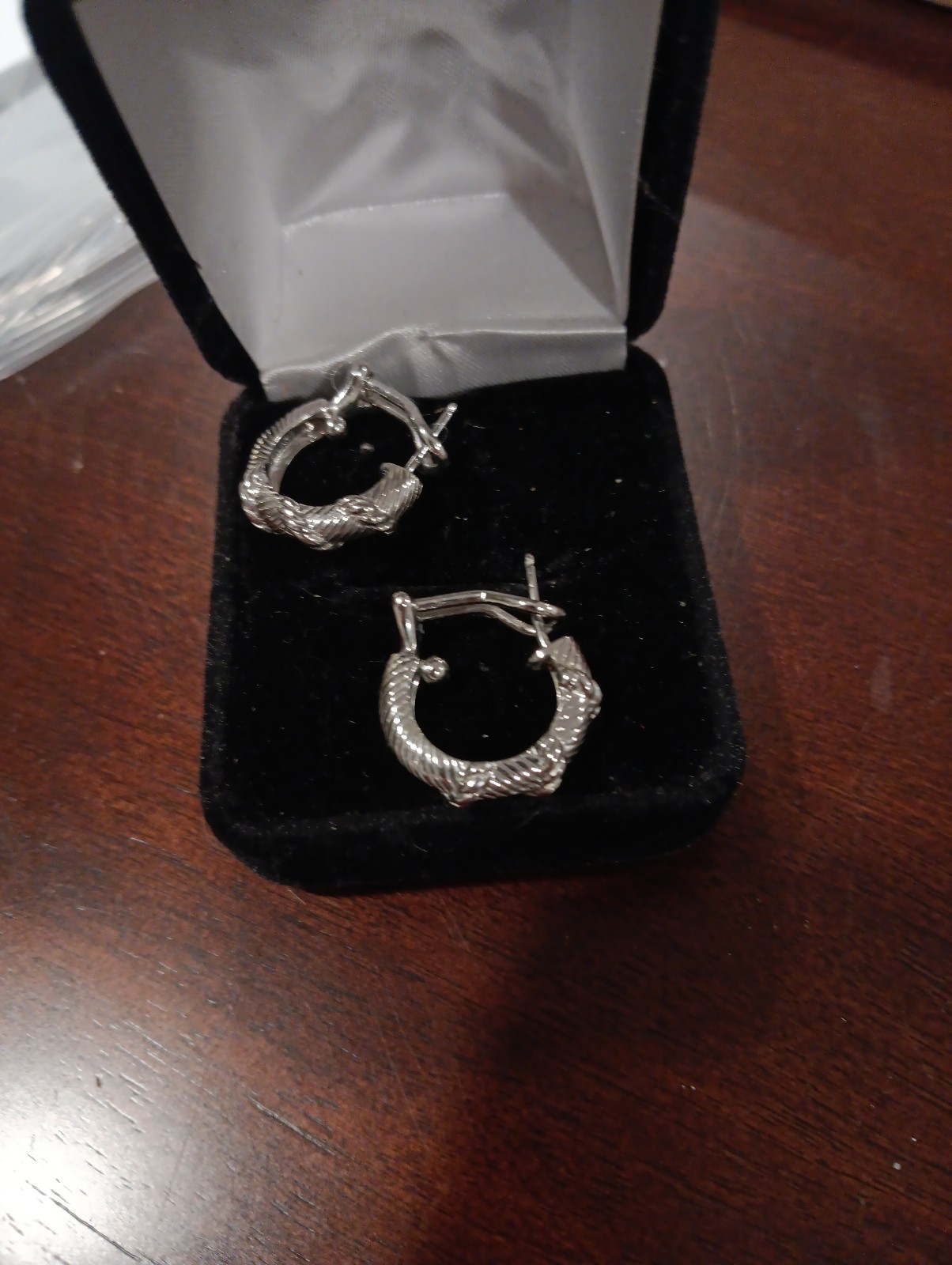 Judith ripka hoop earrings