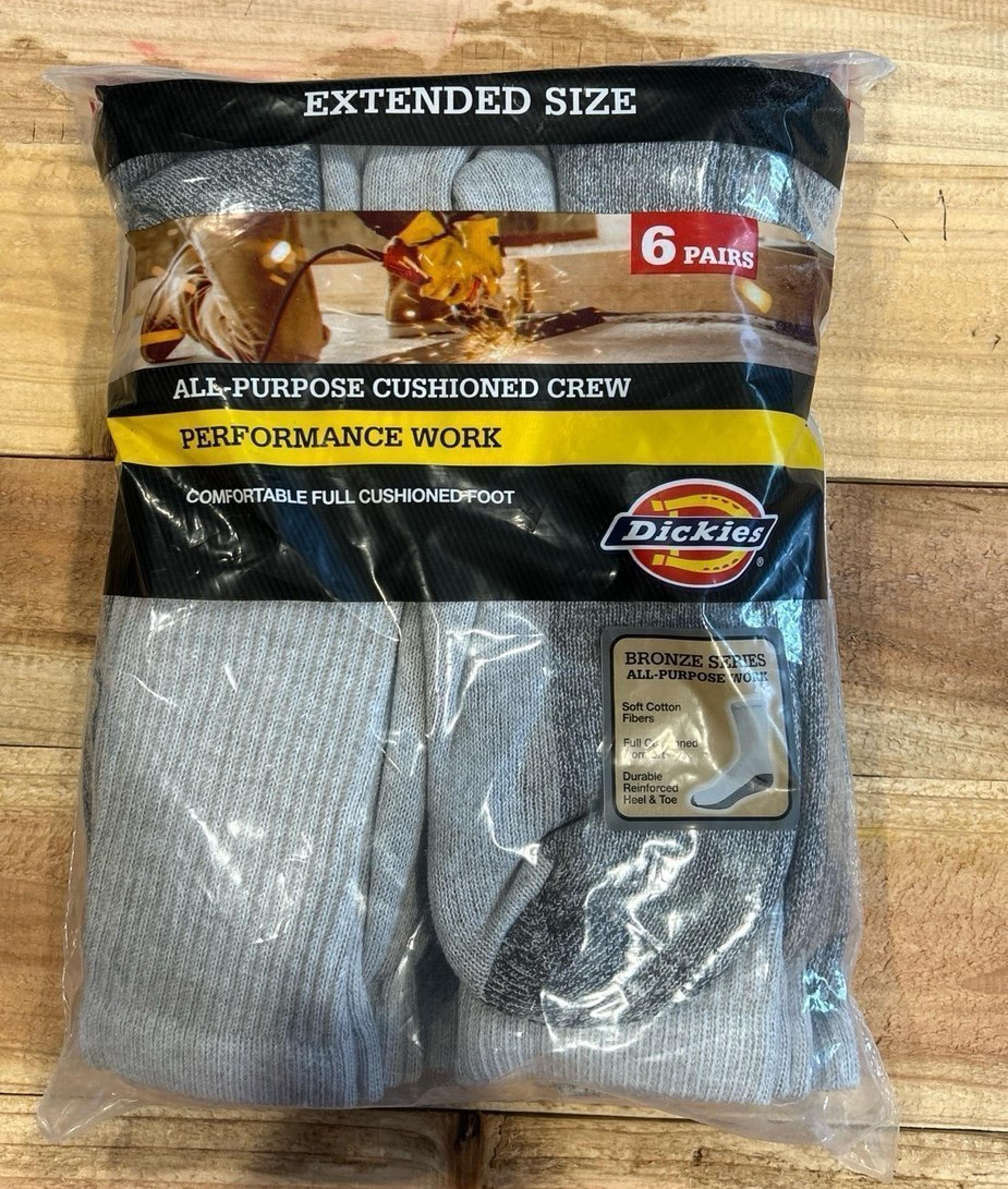 NWT Dickies Extended Size Work Socks, sizes  13-15