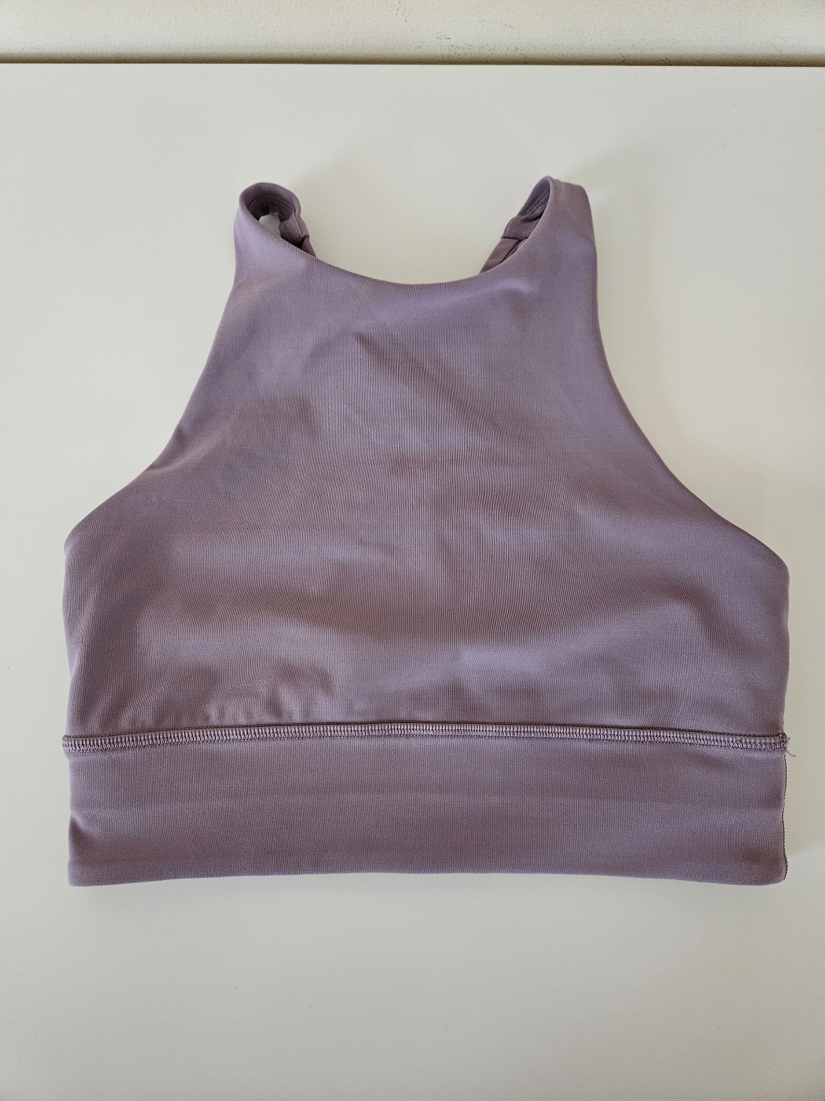 LULULEMON Energy High-Neck Longline Tough Bra Lilac women's size 6