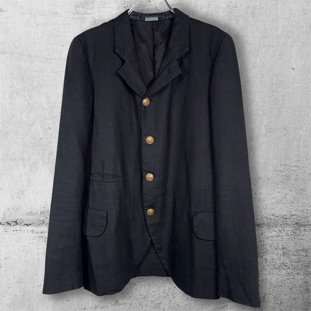【2015SS】Comme des Garçons Homme Plus Gold Button Linen Tailored Jacket