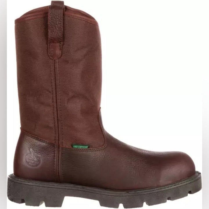 New Georgia Boot Homeland Wellington 11'' Waterproof Steel Toe Work Boots
