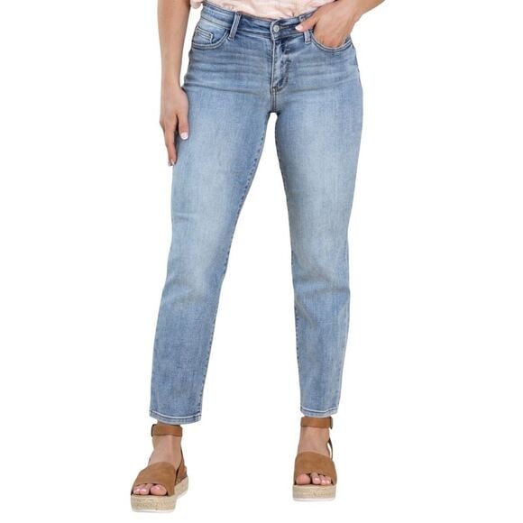 Judy Blue Medium Vintage Wash Skinny Fit Super Stretch Mid Rise Ankle Jean 15/32