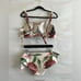Agua Bendita Women’s Size 3XL Bruna Blare Zoe Floral Bikini Swimsuit Set NWT