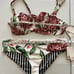 Agua Bendita Women’s Size 3XL Bruna Blare Zoe Floral Bikini Swimsuit Set NWT