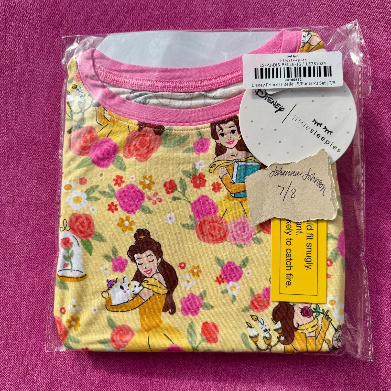 7/8 Princess Belle long sleeves