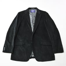 Beverly Hills Polo Club Large Black Corduroy Mens Blazer Jacket Sport Coat