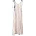 Corey Lynn Calter Cindy Striped Metallic Midi Dress With Tassels Size Medium NWT