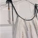 Corey Lynn Calter Cindy Striped Metallic Midi Dress With Tassels Size Medium NWT
