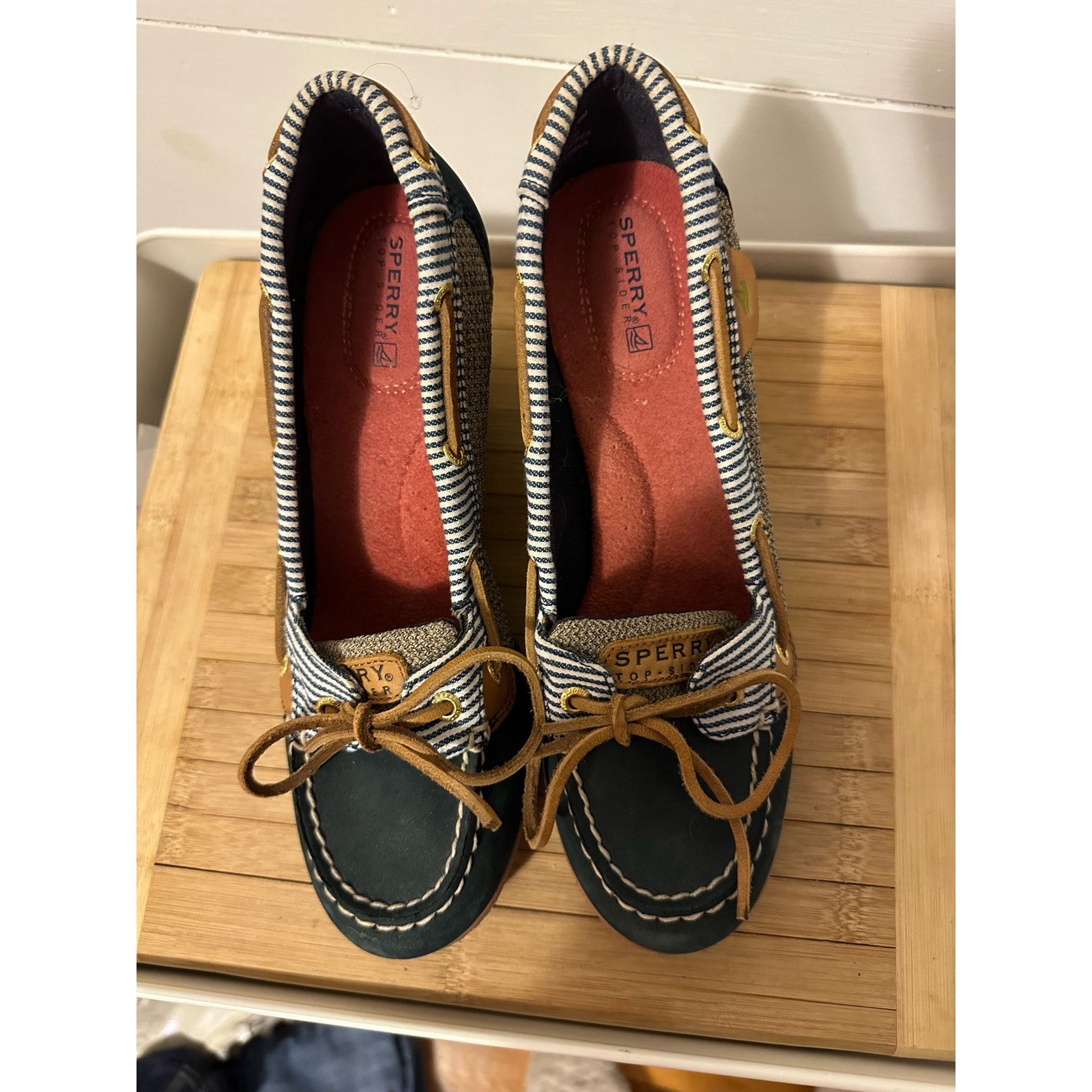 Sperry Top-Sider Women's Goldfish Wedge Boat Shoe Womens 8 Blue