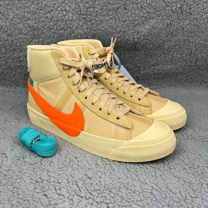 Nike Off White Blazer Mens 8.5 Shoes Orange All Hallows Eve The 10 Mid 2018 !