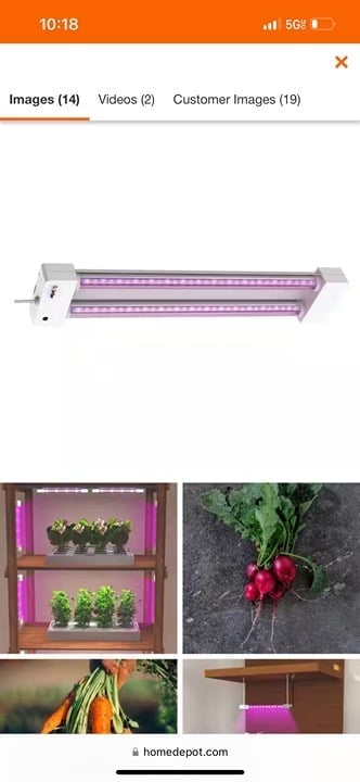 Open B 2 ft. 32-Water White LED 3 Adjustable Spectrum Linkable Plant Grow Light