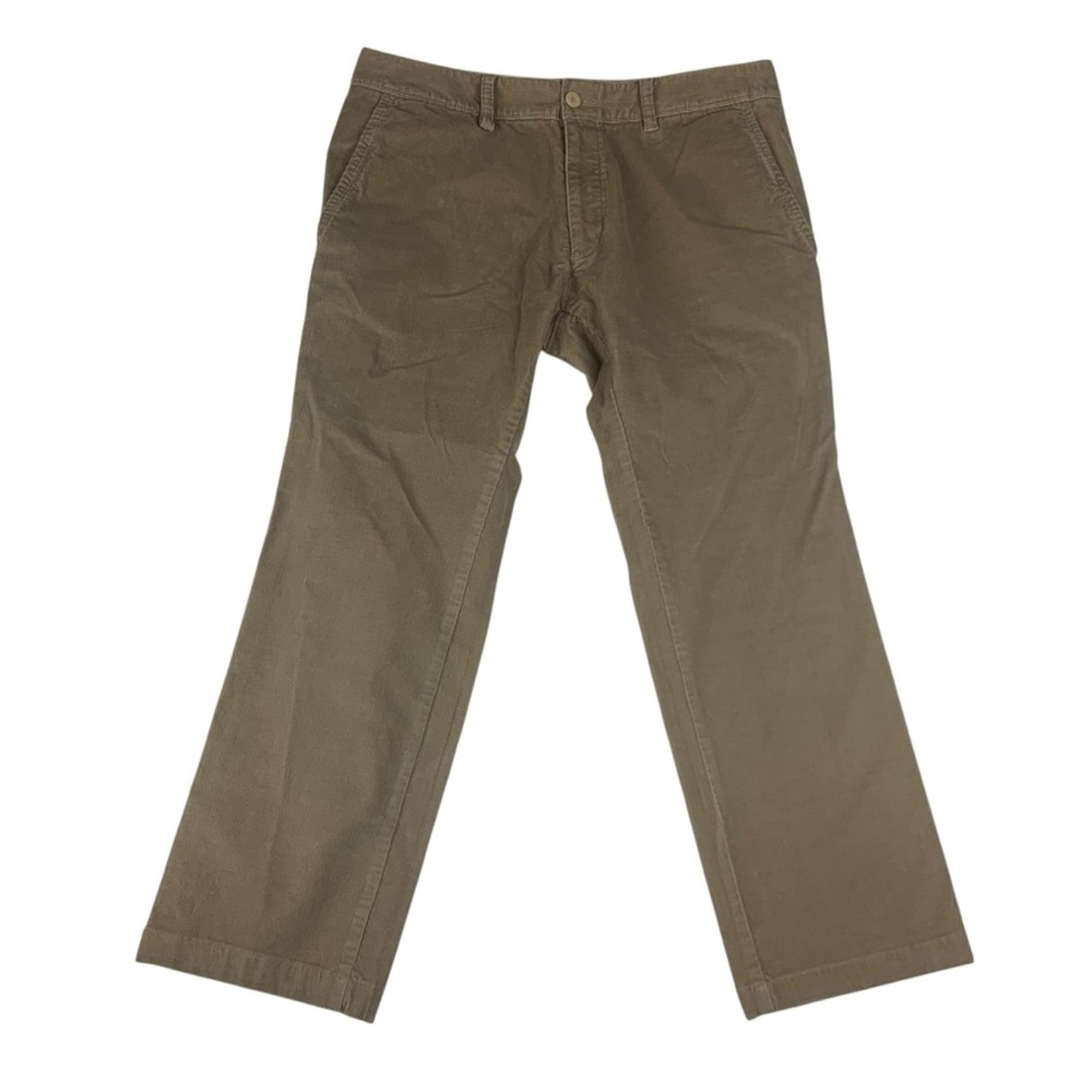 Hugo Boss mens 34 x 29 corduroy tan Khaki Chinos business professional