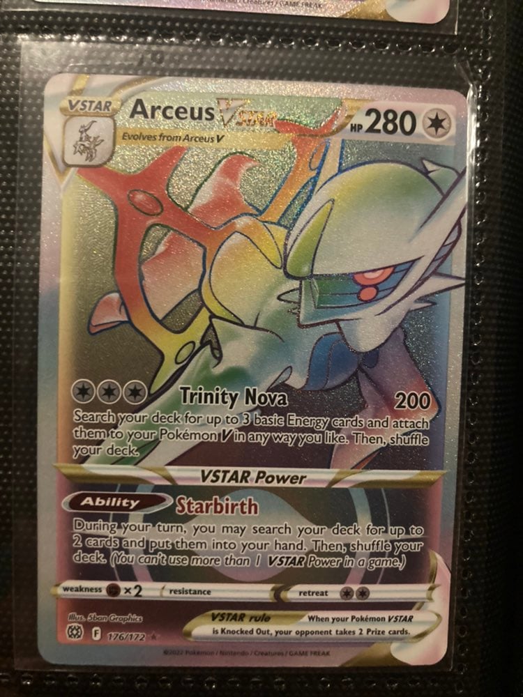 Rainbow rare arceus vstar