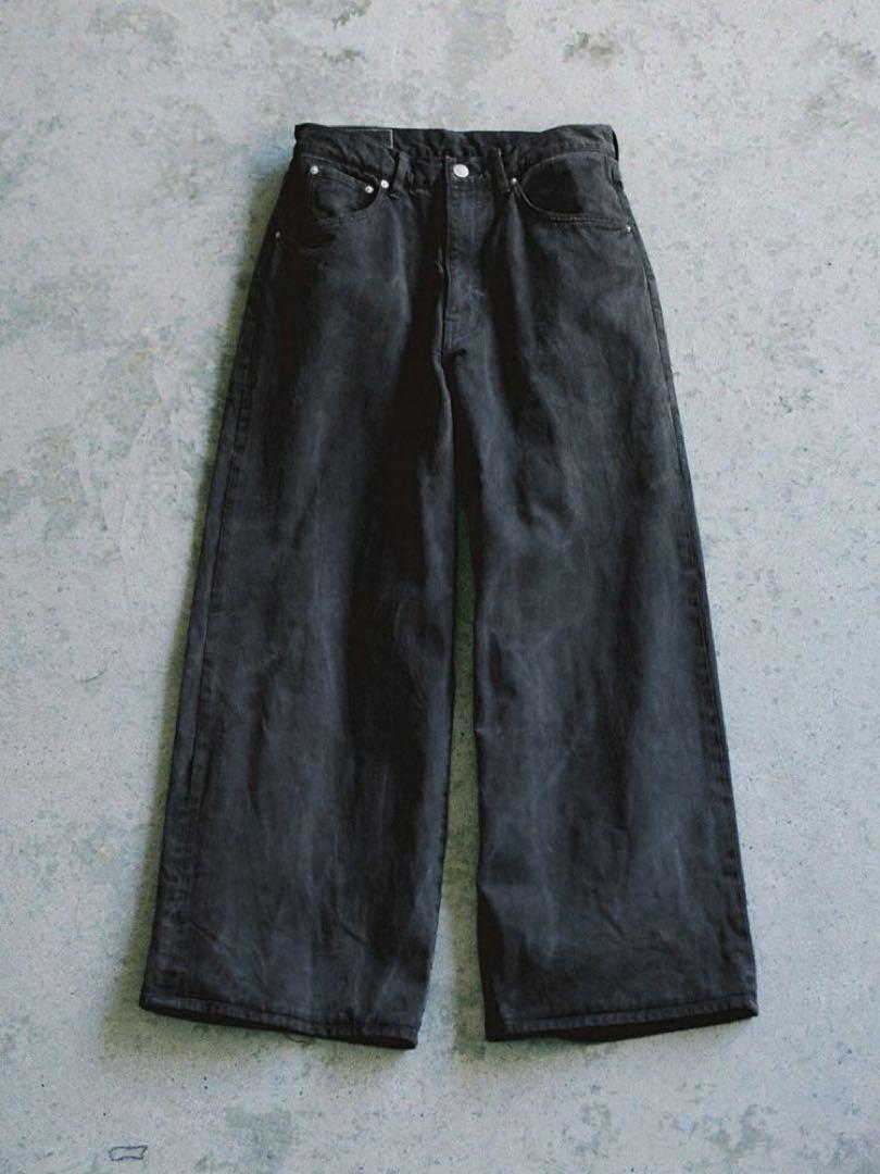 ネット限定お買い得商品 - ショップチャンネル LIDNM】CRACK WASHED BAGGY DENIM PANTS パンツ