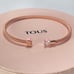 Steel and Rose Vermeil Silver Eklat Bracelet with Topaz TOUS Eklat bangle